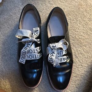 Zara oxfords with lace